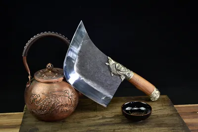 Fish Clip Steel Bone Chopping Knife In Lotus Year