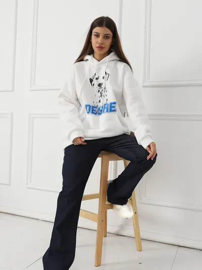 Women's Fashionable Casual Printed Long Sleeved Sweatshirt