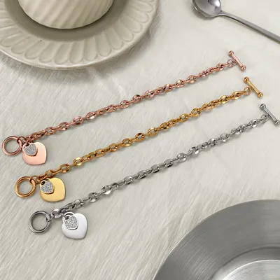 Love Stainless Steel Jewelry Buckle High-end Titanium Steel Bracelet