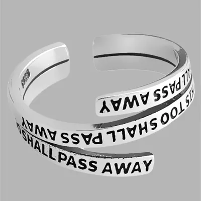 Korean Retro Fashion Personality Multi-layer Letters Women's Ring