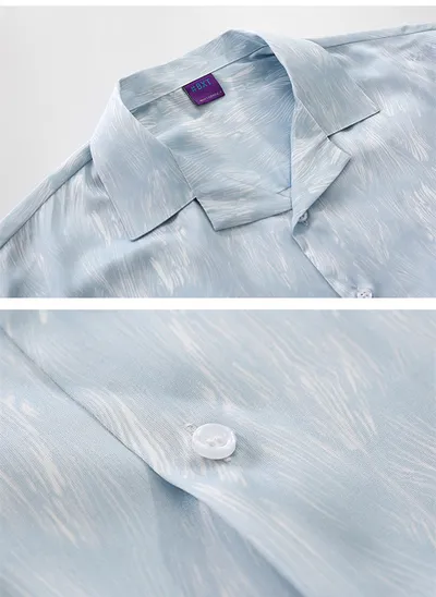 Men's Floral Full Print Short Sleeve Shirt