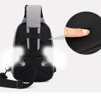 Multi-functional Men's Outdoor Chest Bag With Large Capacity