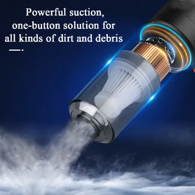Mini Car Vacuum Cleaner Powerful Cleaning Machine Car Accessories Home Auto Robot Wireless