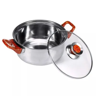 NEW 12pcs Stainless Steel Cookware Saucepan, Casserole & Fry Pan Set With Glass Lid UK