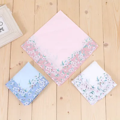 Women's Cotton Printed Handkerchief And Small Square