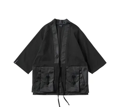 Spliced Trendy Jacket Casual Loose Jacket