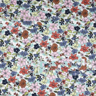 Pure Cotton Garden Floral Fabric