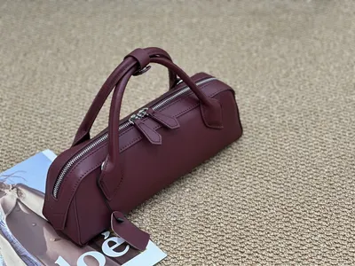 Cross-border New Top-grain Cowhide Baguette Bag, Single-shoulder Vintage Sausage Bag, Napa Leather Women's Handbag