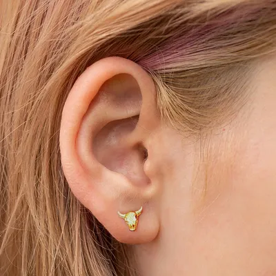 Fashion Diamond Threaded Ear Piercing Women