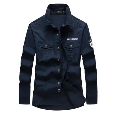 Men's Workwear Casual Long Sleeve Shirt