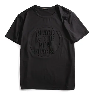 Half sleeve printed loose fat T-shirt