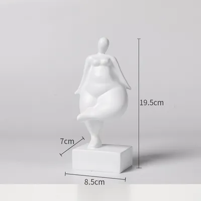 Modern Simple Fat Woman Abstract Figure Sculpture Home Living Room Hotel Window Crafts Furnishings