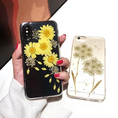 Silicone Epoxy Chrysanthemum Phone Case Cover