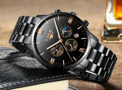 Casual waterproof quartz watch