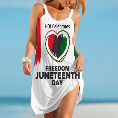 New European And American Suffragette Beach Dress