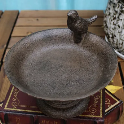 Cast Iron Craft Bird Decoration Storage Tray