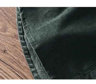 Men Pocket Casual Corduroy Long-sleeved Shirt