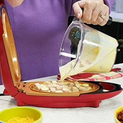 Kitchen Ceramic Non Stick Copper Infused Healthy No Oil Grill Omelette Maker