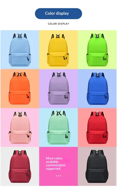 Customized Logo Printed Backpacks For Primary And Secondary School Students, Training Classes, Tutoring Bags, Gifts, Kindergarten Children's Leisure Backpacks
