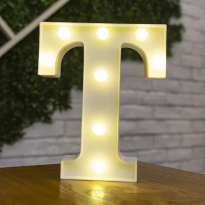 26 Letters White LED Night Light Marquee Sign Alphabet Lamp