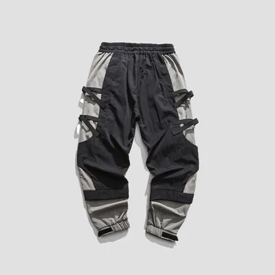 Men's Buckle-foot Personality Buckle Belt Overalls