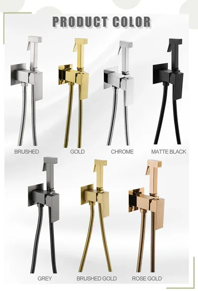 Brass Hot & Cold Toilet Bidet Sprayer Set