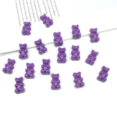 Jelly Transparent Bear Resin Accessories Creative Diy Earrings Necklace Material