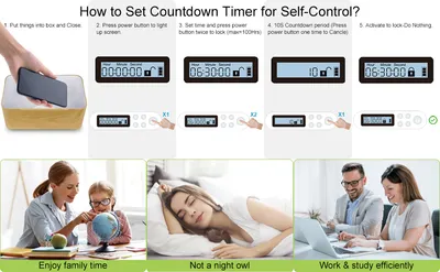 Portable Phone Lock Box With Timer For IPhone And Android Phones, Self-Control Timed Phone Jail Locker To Help Kids,Students, Adults Focus Back, Unplug From Phones Boost Your Mental Wellness