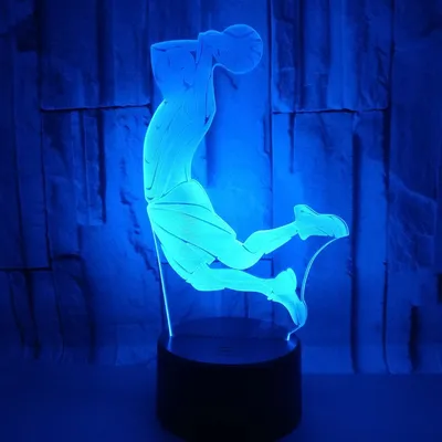 تصوير ضوء ليلي ثلاثي الأبعاد لزينة المنزل الذكي LED