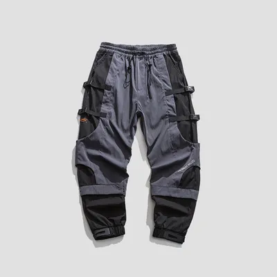 Men's Buckle-foot Personality Buckle Belt Overalls