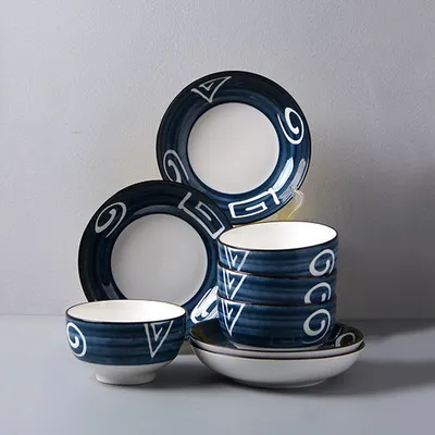 Ceramic Japanese Style Set Household Gift