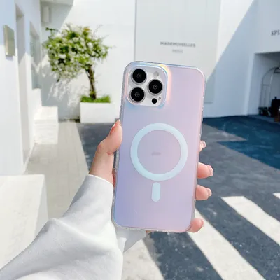 Transparent Frosted Magnetic Mobile Phone Case