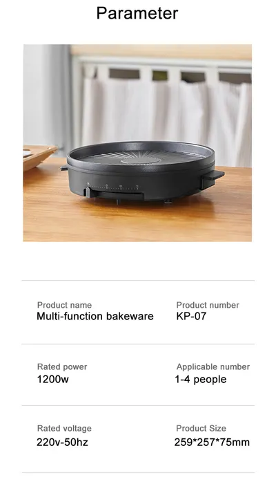 Multi-function Barbecue Frying Steak Fryer Electric Grill