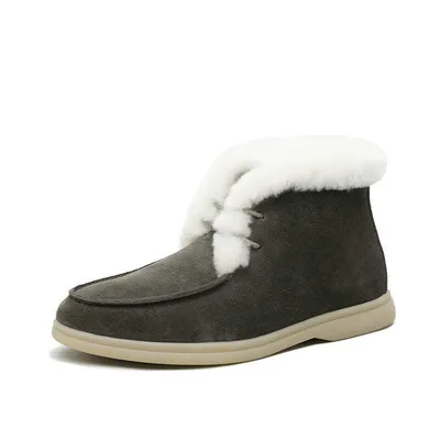 Plus Size Warm And Velvet Snow Boots Ankle Boots