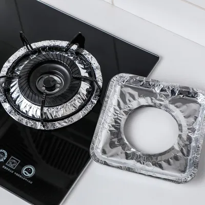 High Temperature Resistant Stove Gas Stove Aluminum Foil Sticker Kitchen Protection Cleaning Oil-proof Pad