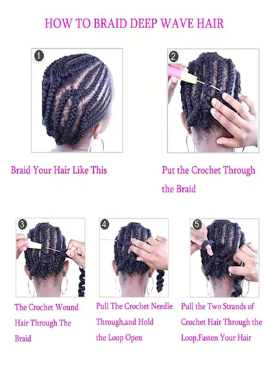 4X EZ SENEGALESE BRAID Long Crochet Braid Synthetic Hairstyle Black Burgundy Brown Ladies Box Braid