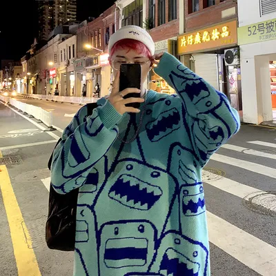 Cartoon Guochao Pullover
