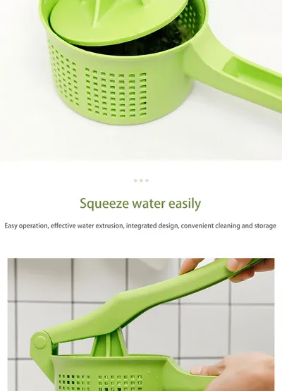Vegetable Press Crusher Squeezing Dumpling Pie Filling Tools Food Water Squeezer Cooking Handheld Dehydrator Kitchen Accessories