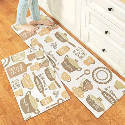 Kitchen Floor Mats Can Be Wiped Non-slip, Disposable Oil-proof, Dirt-resistant Drop-proof Waterproof Mat