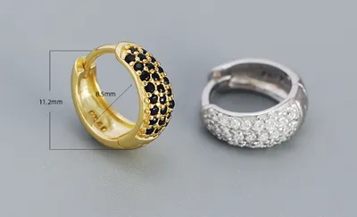 Full Of Diamonds Senior Sense Earrings Sterling Silver