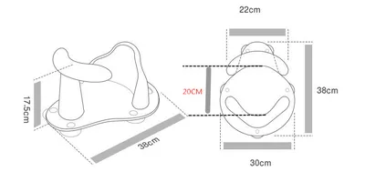Baby Child Toddler Kids Anti Slip Safety Chair Bath Tub Ring Seat Infant