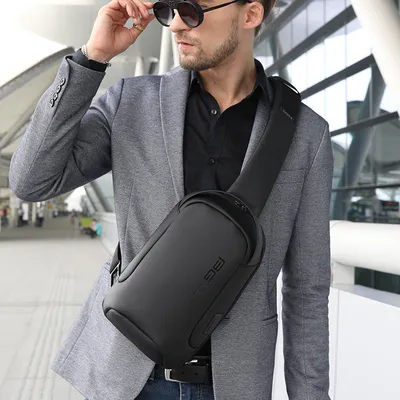 Casual one-shoulder business messenger men's chest bag