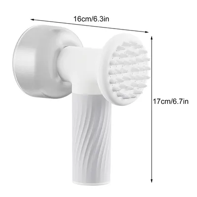 Automatic Foaming Dog Cat Bath Brush Dog Shampoo Brush With Soap Dispenser Electric Pet Grooming Massage Brush Pet Bath Brush Scrubber Comb For Dog Cat Pet Products