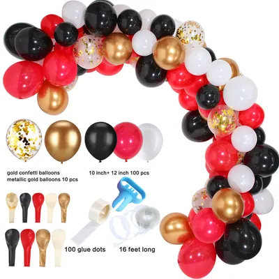 Latex ball rose gold balloon chain combination