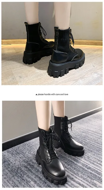 Autumn and winter breathable high-top Martin boots