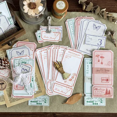 Retro Tearable Message Note Book Letterpress Craft Note Paper