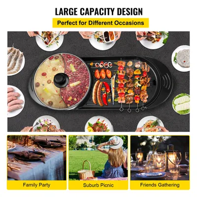 Household Multifunctional Non-stick Mandarin Duck Shabu-shabu Baking Tray