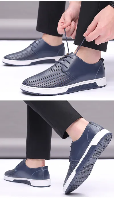 Leather Shoes Men's Business Formal Workwear Shoes Black Trendy Soft Shoes