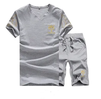Short-Sleeved T-Shirt Shorts Casual Running Fitness Sports Suit