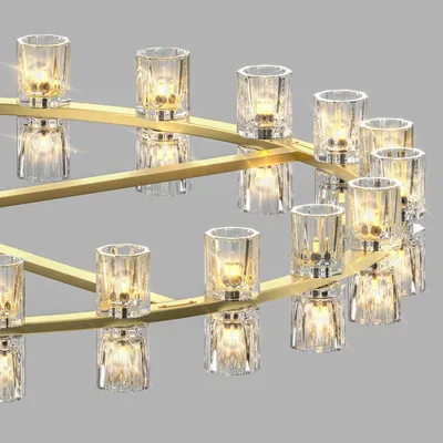 48 Inch Gold Wagon Wheel Chandelier With Crystal Shade, 48 Lights, Modern Farmhouse Style, Ideal For Dining Room, Kitchen, Entryways